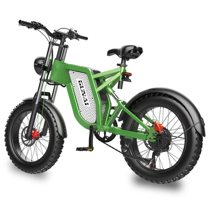 GUNAI MX25 1000W 20" Fat Bike E-Mountain Bike 25AH E-Bike