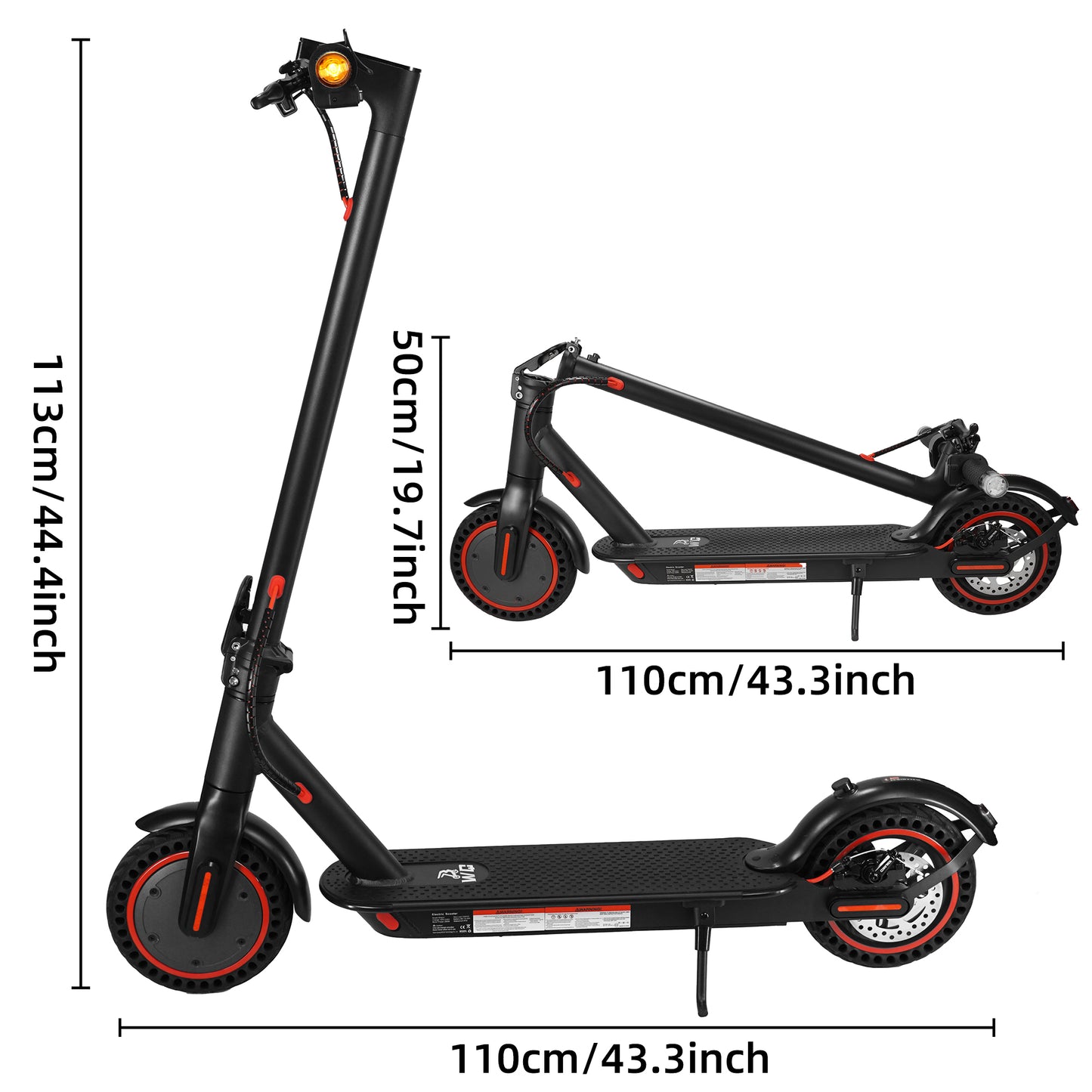 W4 Pro Electric Scooter 350W 8.5Inch Tires Folding E-Scooter 10Ah 25KM/H