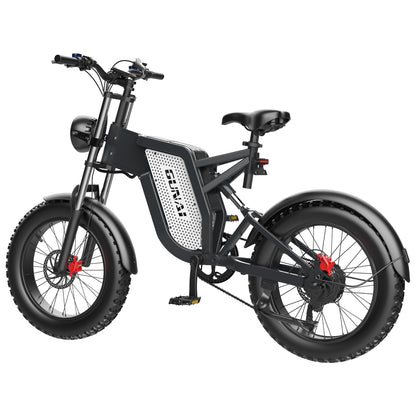 GUNAI MX25 1000W 20" Fat Bike E-Mountain Bike 25AH E-Bike