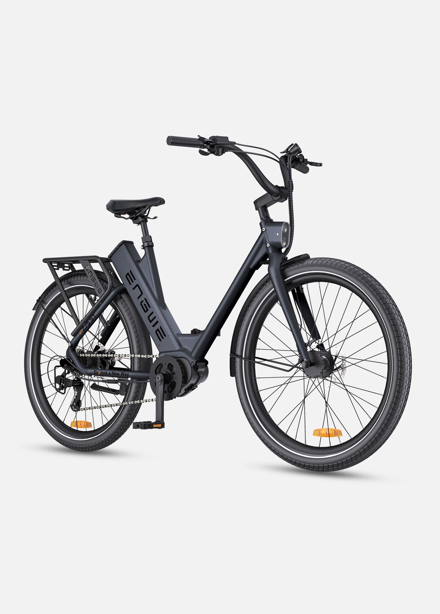 Engwe P275 ST 250W Electric Bike 27.5" Ananda Mid-drive Motor City E-bike 19.2Ah Samsung Battery Commuting E-Bike