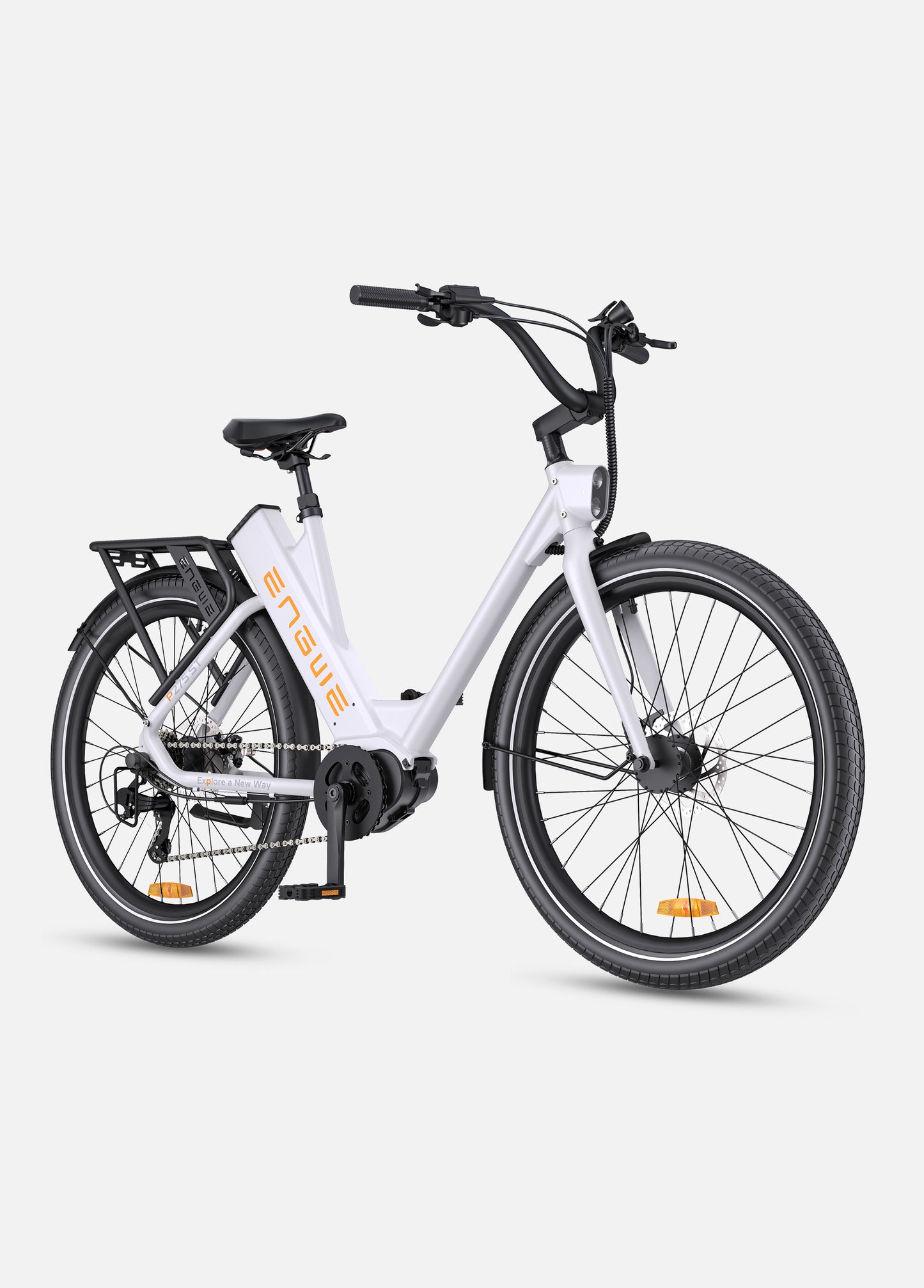 Engwe P275 ST 250W Electric Bike 27.5" Ananda Mid-drive Motor City E-bike 19.2Ah Samsung Battery Commuting E-Bike