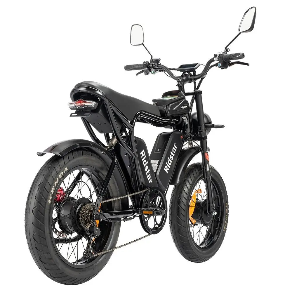 Ridstar Q20 Pro 1000W*2 Dual Motors 20" Fat Bike Full Suspension E-Mountain Bike 20Ah*2 Dual Batteries E-MTB