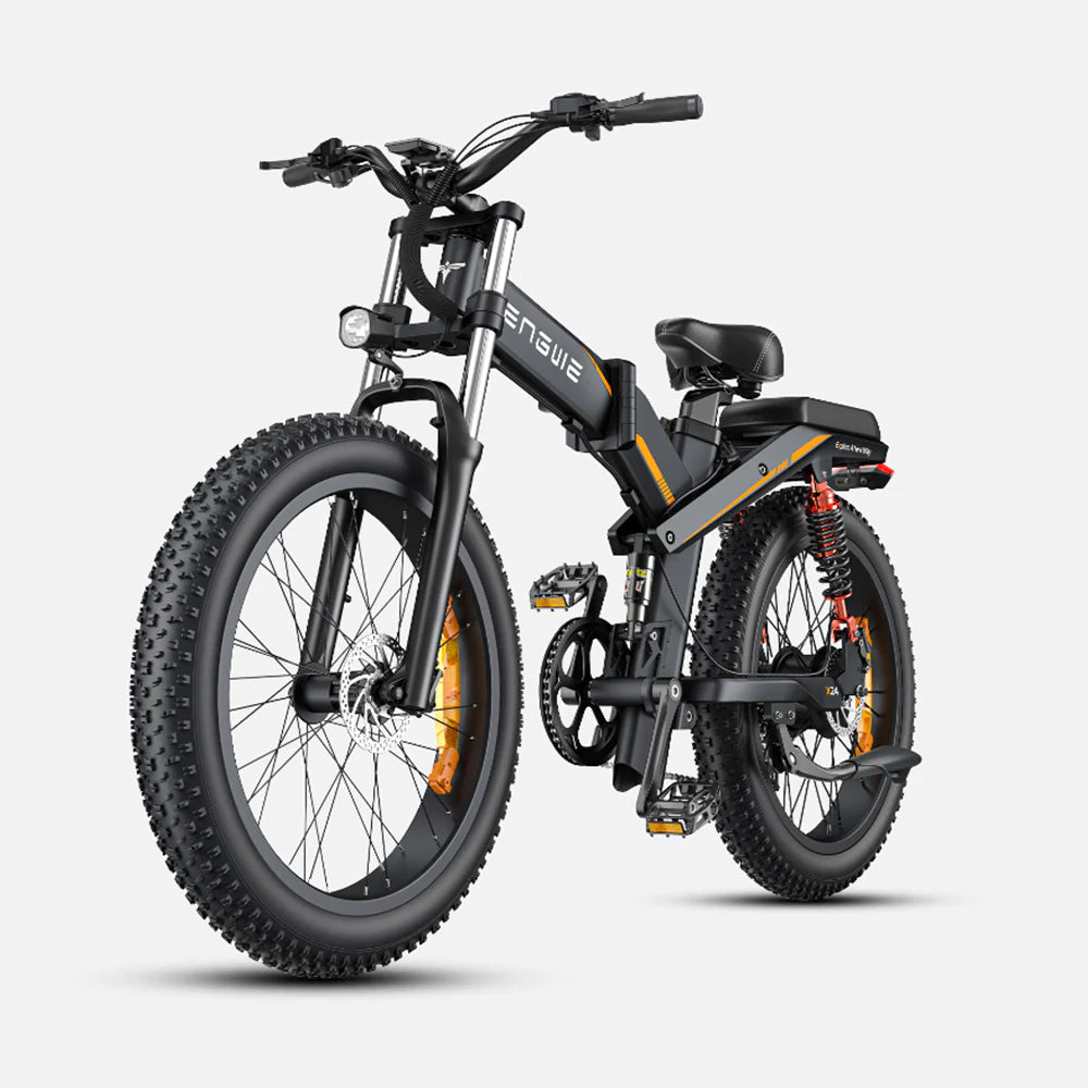 Engwe X24 1000W Fat Bike 24" Foldable E-Mountain Bike 19.2/29.2Ah Batteries E-Bike