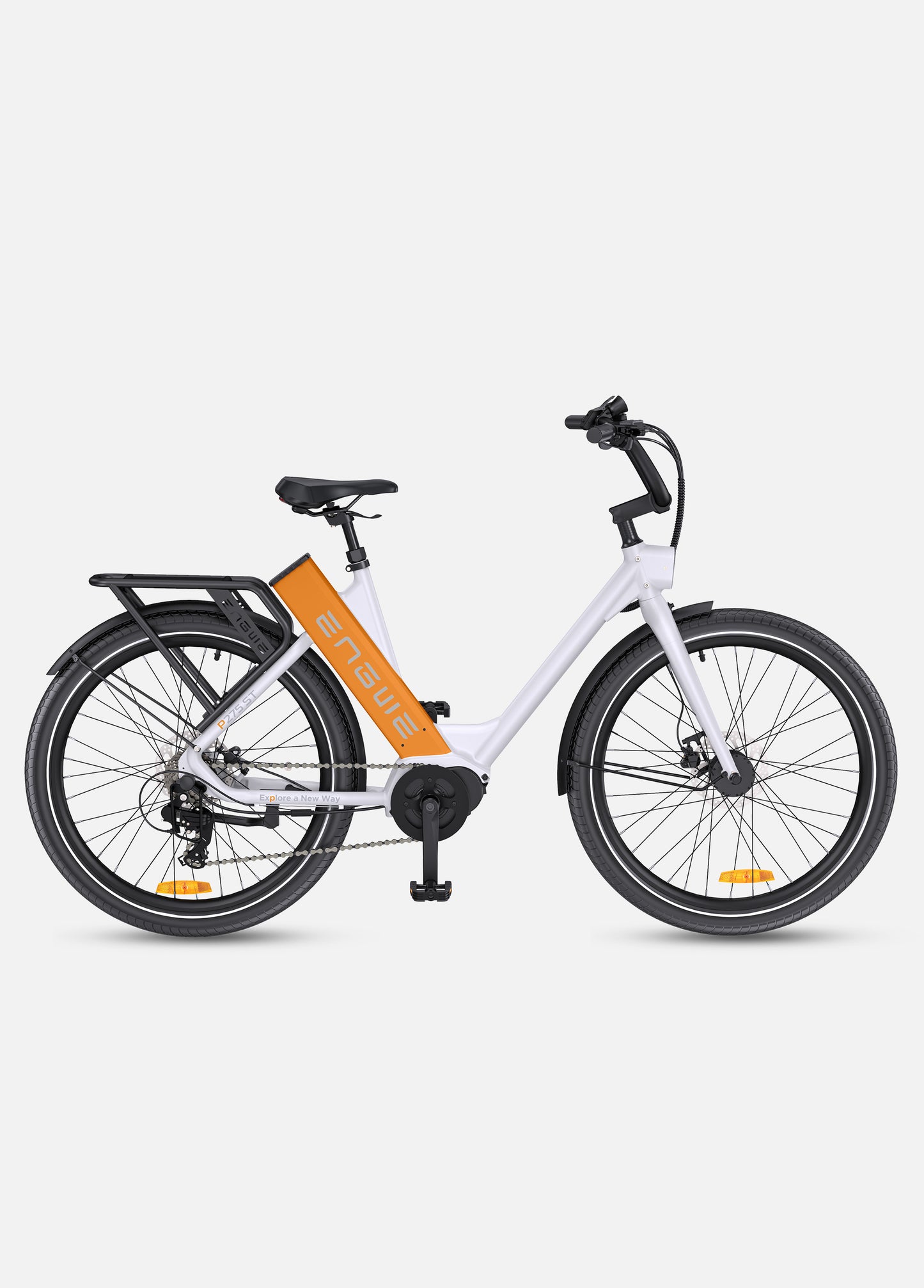 Engwe P275 ST 250W Electric Bike 27.5" Ananda Mid-drive Motor City E-bike 19.2Ah Samsung Battery Commuting E-Bike