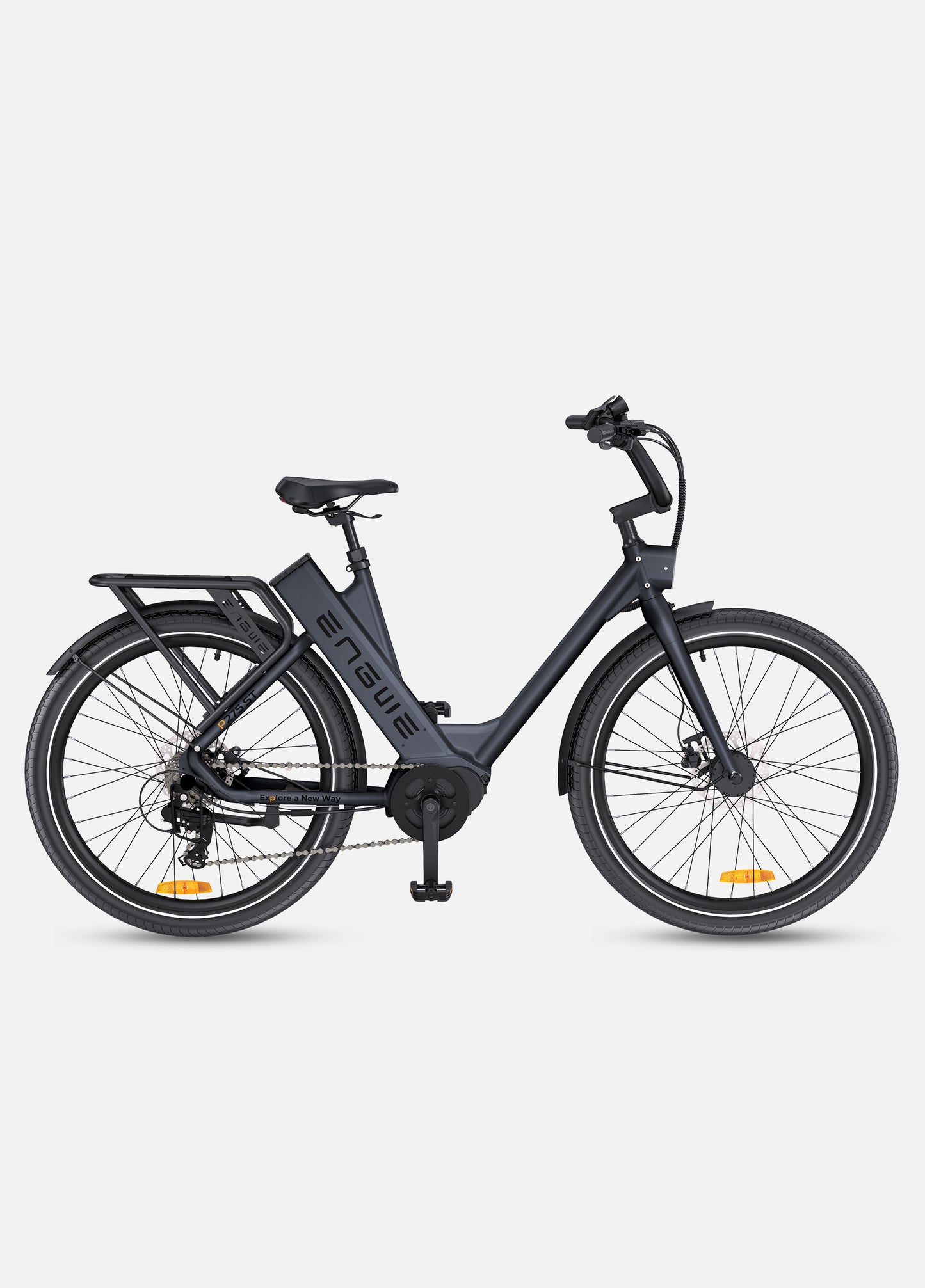 Engwe P275 ST 250W Electric Bike 27.5" Ananda Mid-drive Motor City E-bike 19.2Ah Samsung Battery Commuting E-Bike