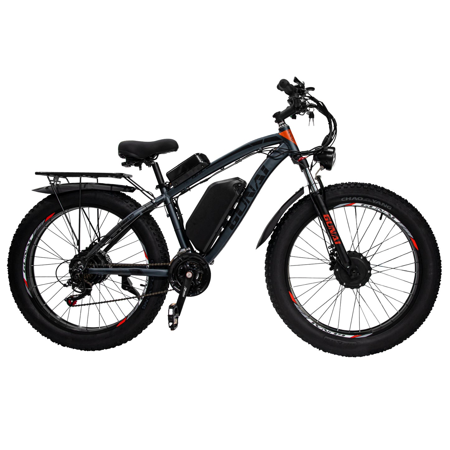 GUNAI GN88 2000W Fat Bike Dual Motor E-Mountain Bike 22AH Battery