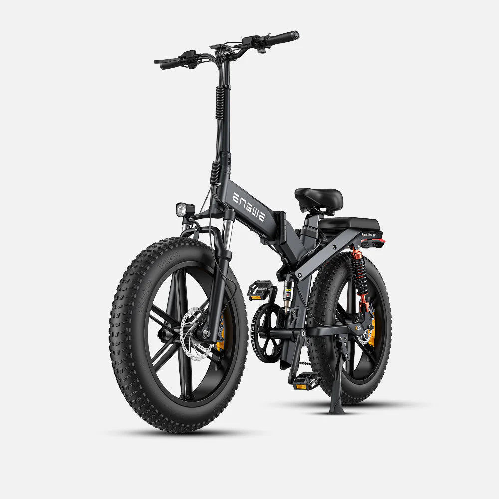 Engwe X20 750W Fat Bike 20" Foldable E-Mountain Bike 14.4/22.2Ah Batteries Electric Bike