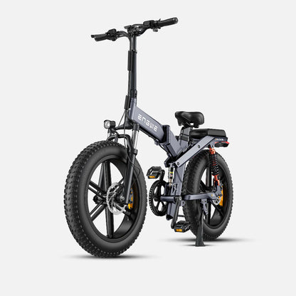 Engwe X20 750W Fat Bike 20" Foldable E-Mountain Bike 14.4/22.2Ah Batteries Electric Bike