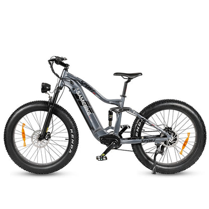 SAMEBIKE RS-A08 750W Bafang Motor E-Mountain Bike 26" Fat Bike 17AH Samsung Battery